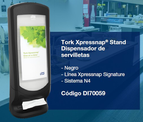 Servilletero Xpressnap® signature stand Negro tork DI70059