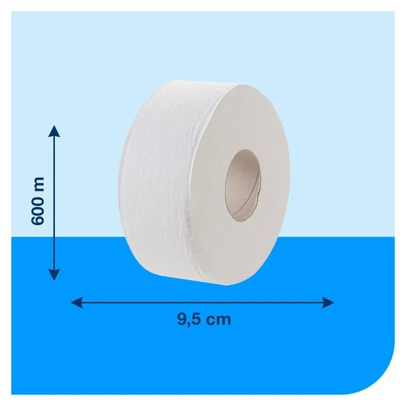 Papel higiénico jumbo Hoja Simple 6X600 MT Tork HI55006