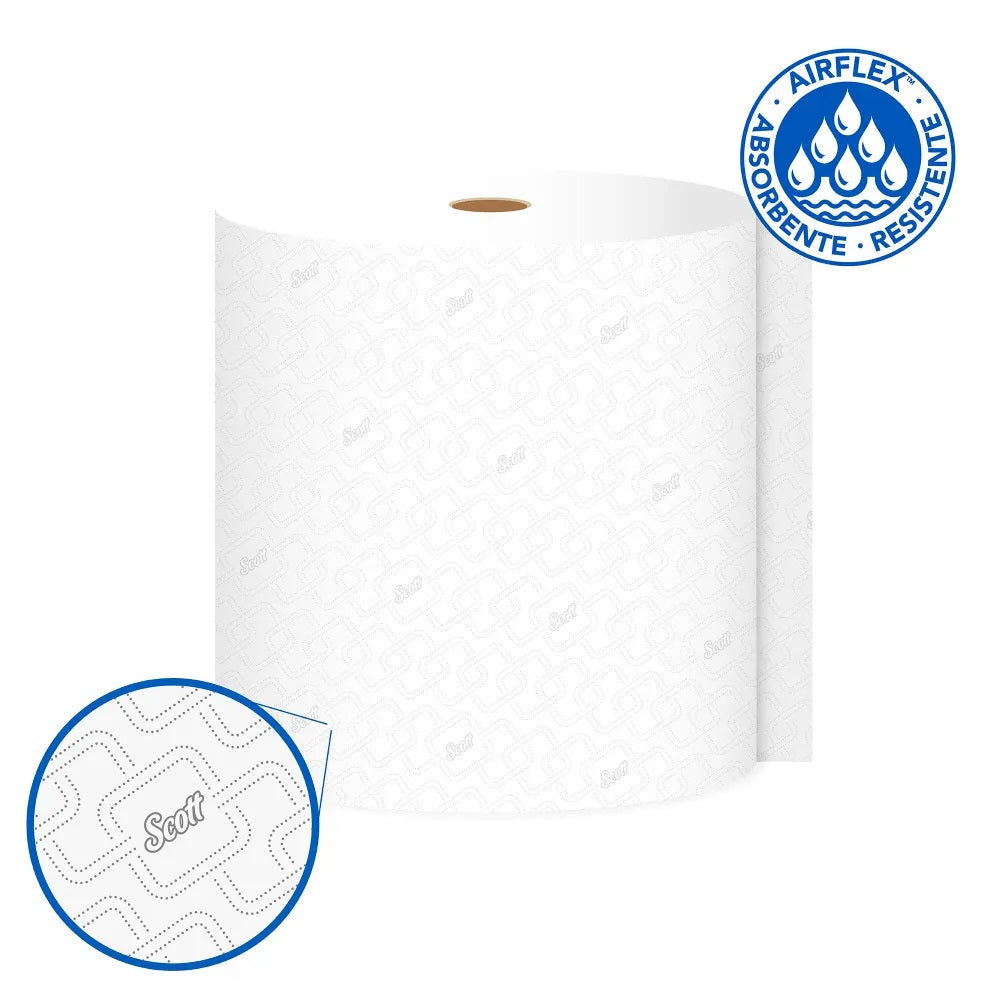 Toalla de papel 6 Rollos x 350 Metros jumbo alta capacidad Scott 30215880