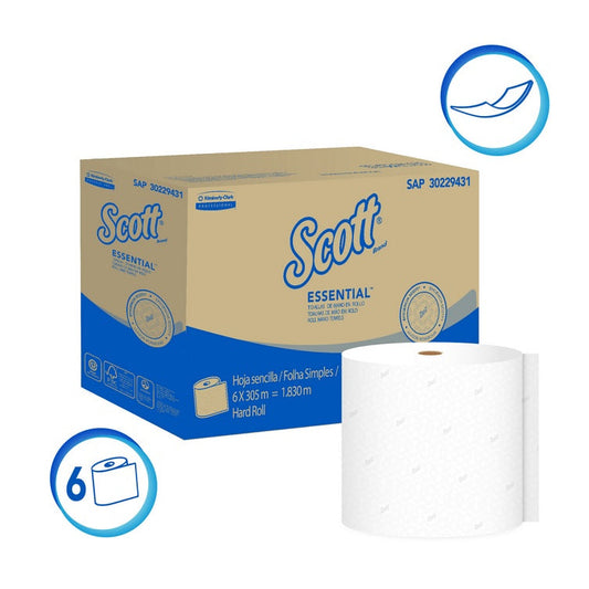 Toalla de papel jumbo 6 Rollos x 305 Metros Scott 30229431