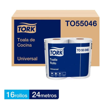 Toalla de papel rollo Doble Hoja 16X24 MT Tork TO55046