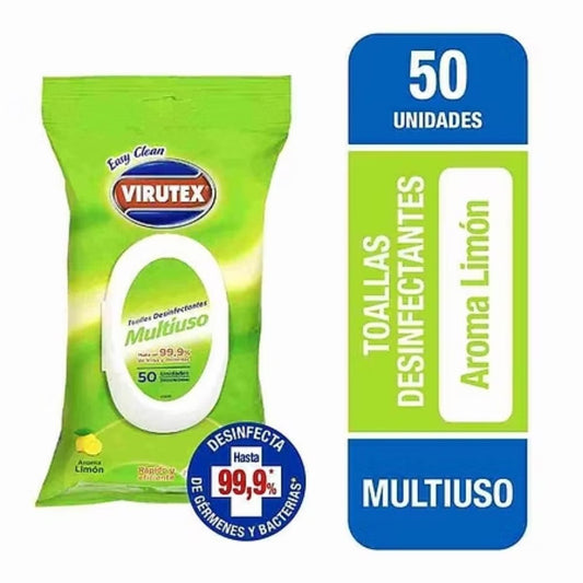 TOALLA DESINFECTANTE MULTIUSO UNIDADES VIRUTEX
