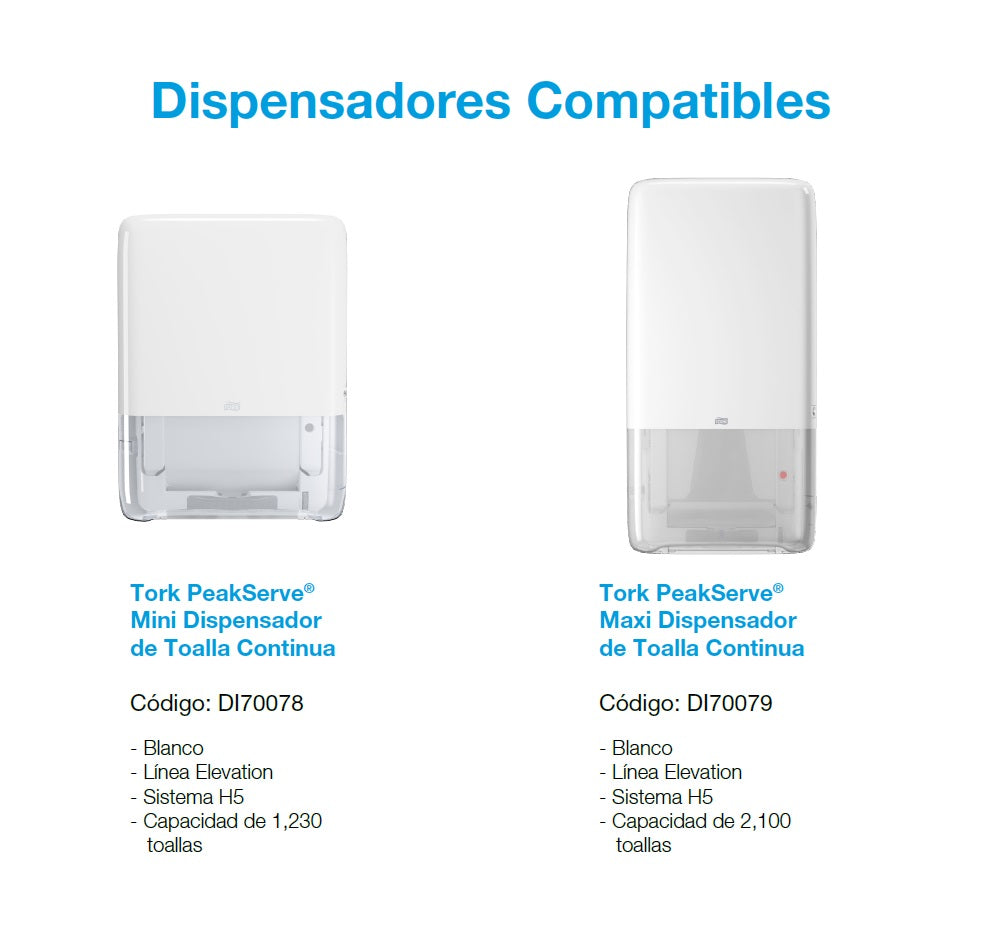 Toalla Continua Tork PeakServe Tork Advanced – 410 Hojas