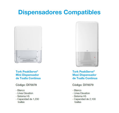Toalla Continua Tork PeakServe Tork Advanced – 410 Hojas