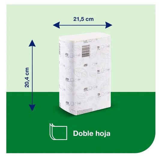 Toalla interfoliada Doble Hoja  16 Paquetes X200 Hojas Tork TO70027