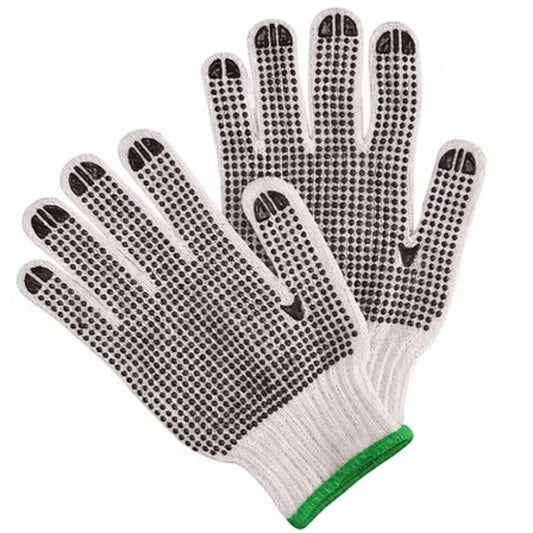 Pack x 12 Pares Guantes Trabajo Pigmentado Puntos De Goma